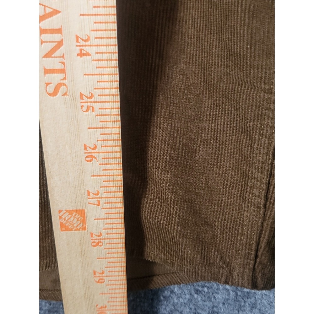 NWT HM Corduroy Shirt Mens XL Brown‎ Button Down Long Sleeve Casual Regular Fit - Picture 4 of 11